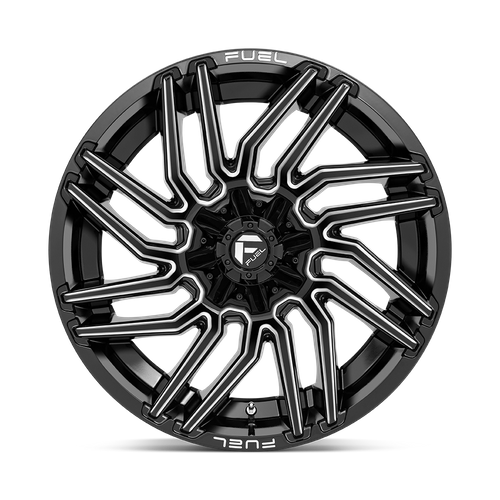 Fuel 1PC D773 TYPHOON 22X12 -44 5X114.3/5X127 GLOSS BLACK MILLED