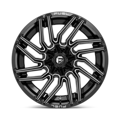 Fuel 1PC D773 TYPHOON 22X12 -44 5X114.3/5X127 GLOSS BLACK MILLED