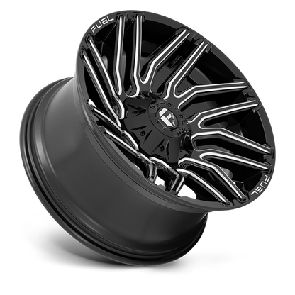 Fuel 1PC D773 TYPHOON 20X9 1 6X135/6X139.7 GLOSS BLACK MILLED