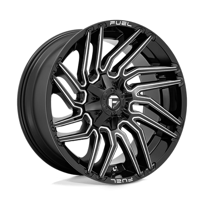 Fuel 1PC D773 TYPHOON 22X10 -18 8X165.1/8X6.5 Gloss Black Milled