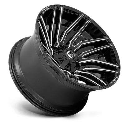 Fuel 1PC D773 TYPHOON 22X12 -44 5X114.3/5X127 GLOSS BLACK MILLED