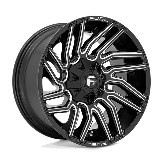 Fuel 1PC D773 TYPHOON 20X10 -18 8X165.1/8X6.5 Gloss Black Milled