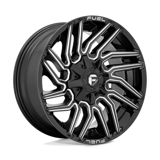 Fuel 1PC D773 TYPHOON 20X9 1 8X170/8X6.7 Gloss Black Milled