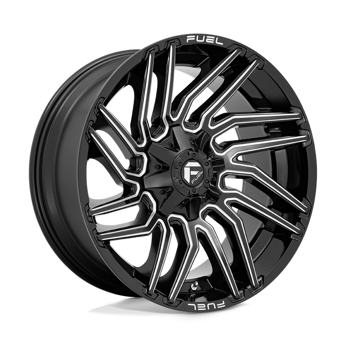 Fuel 1PC D773 TYPHOON 22X10 -18 8X165.1/8X6.5 Gloss Black Milled