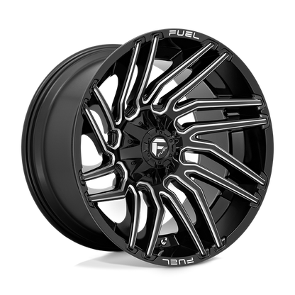 Fuel 1PC D773 TYPHOON 22X12 -44 5X139.7/5X150/5X5.5/150 Gloss Black Milled