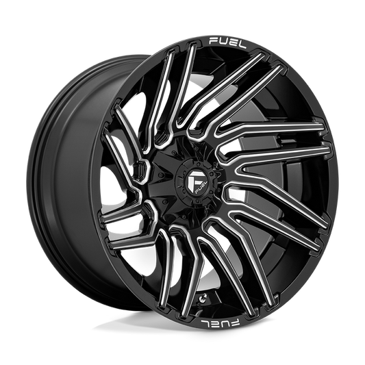 Fuel 1PC D773 TYPHOON 22X12 -44 5X139.7/5X150/5X5.5/150 Gloss Black Milled