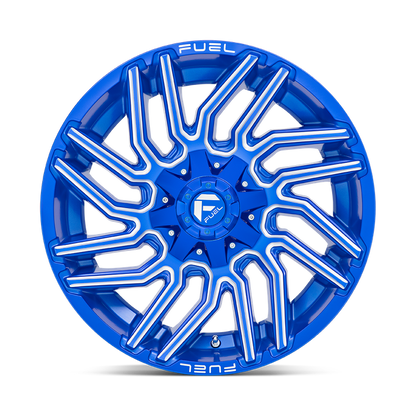 Fuel 1PC D774 TYPHOON 20X10 -18 8X170/8X6.7 Anodized Blue Milled