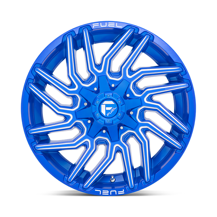 Fuel 1PC D774 TYPHOON 20X9 1 6X135/6X5.3/6X139.7/6X5.5 Anodized Blue Milled