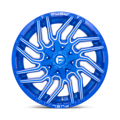Fuel 1PC D774 TYPHOON 20X9 1 8X170/8X6.7 Anodized Blue Milled