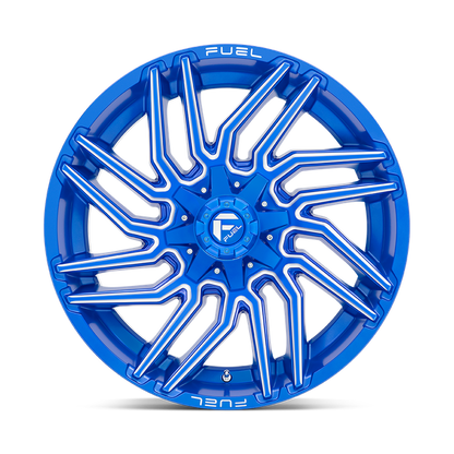 Fuel 1PC D774 TYPHOON 22X10 -18 8X165.1/8X6.5 Anodized Blue Milled