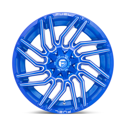 Fuel 1PC D774 TYPHOON 22X12 -44 8X165.1/8X6.5 Anodized Blue Milled