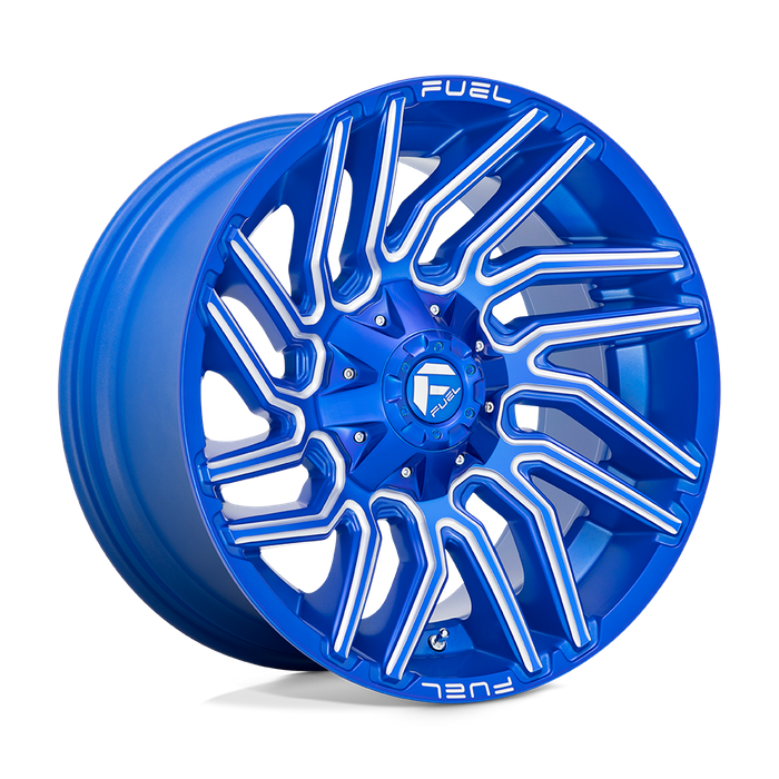 Fuel 1PC D774 TYPHOON 20X10 -18 8X180/8X7.1 Anodized Blue Milled