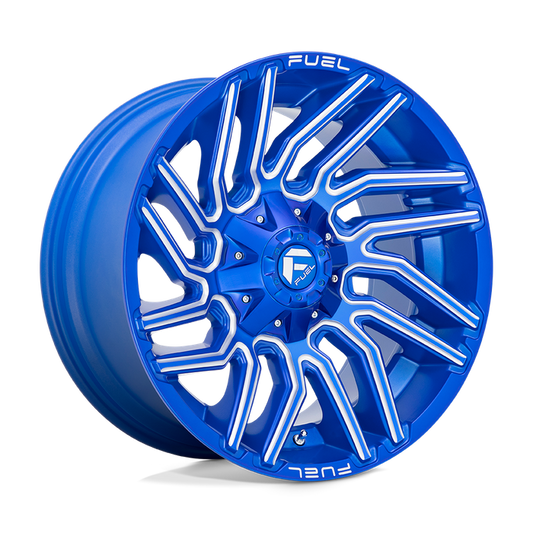 Fuel 1PC D774 TYPHOON 20X10 -18 8X170/8X6.7 Anodized Blue Milled