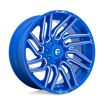Fuel 1PC D774 TYPHOON 22X10 -18 6X135/6X5.3/6X139.7/6X5.5 Anodized Blue Milled
