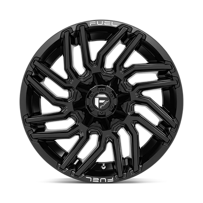 Fuel 1PC D776 TYPHOON 20X10 -18 6X135/6X139.7 GLOSS BLACK