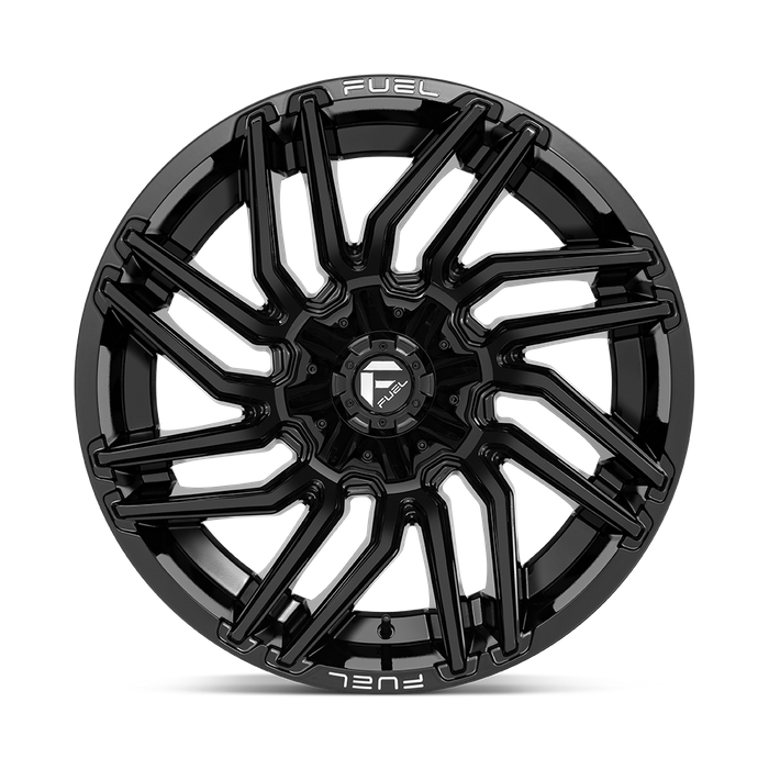 Fuel 1PC D776 TYPHOON 22X12 -44 5X114.3/5X127/5X4.5/5.0 Gloss Black
