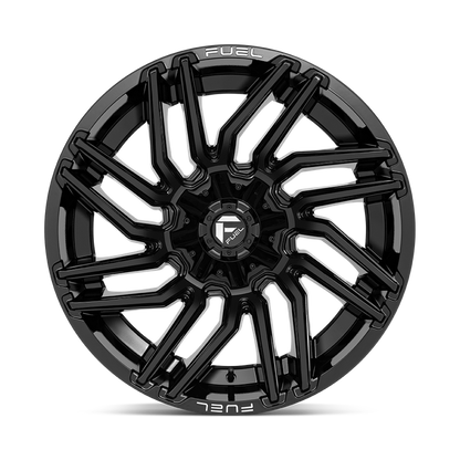 Fuel 1PC D776 TYPHOON 22X12 -44 5X114.3/5X127/5X4.5/5.0 Gloss Black