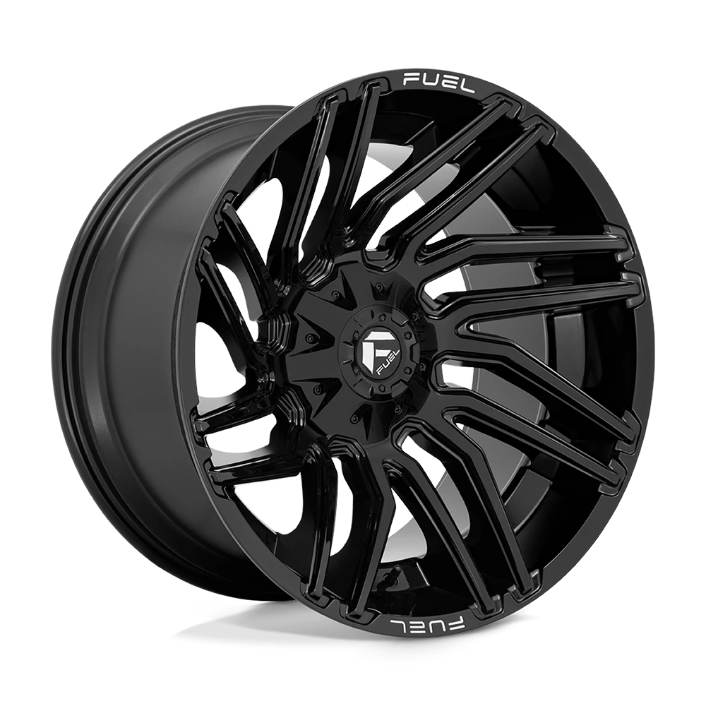 Fuel 1PC D776 TYPHOON 22X12 -44 5X114.3/5X127/5X4.5/5.0 Gloss Black