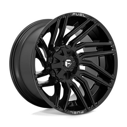 Fuel 1PC D776 TYPHOON 22X12 -44 5X114.3/5X127/5X4.5/5.0 Gloss Black