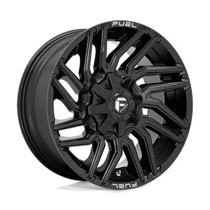 Fuel 1PC D776 TYPHOON 22X12 -44 8X170/8X6.7 Gloss Black