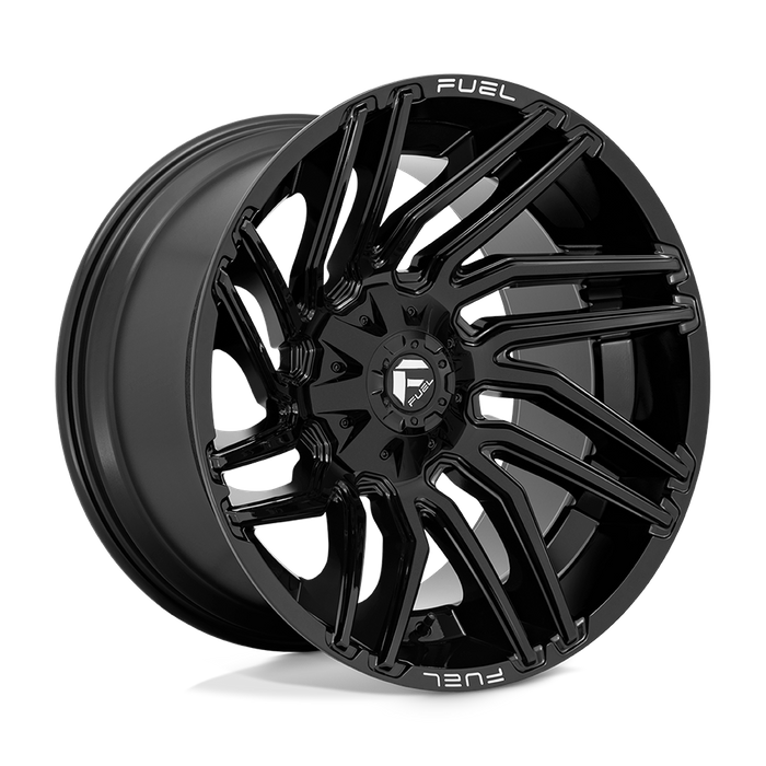 Fuel 1PC D776 TYPHOON 22X12 -44 5X114.3/5X127/5X4.5/5.0 Gloss Black