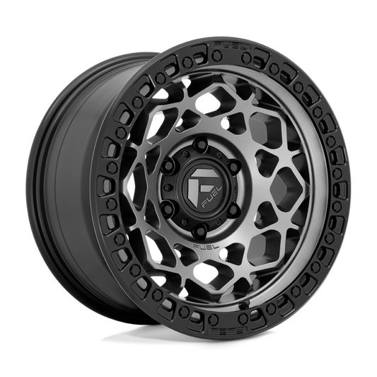 Fuel 1PC D784 UNIT 17X9 1 5X127/5X5.0 Gunmetal With Matte Black Ring