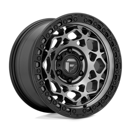Fuel 1PC D784 UNIT 17X9 1 6X120/6X120 Gunmetal With Matte Black Ring