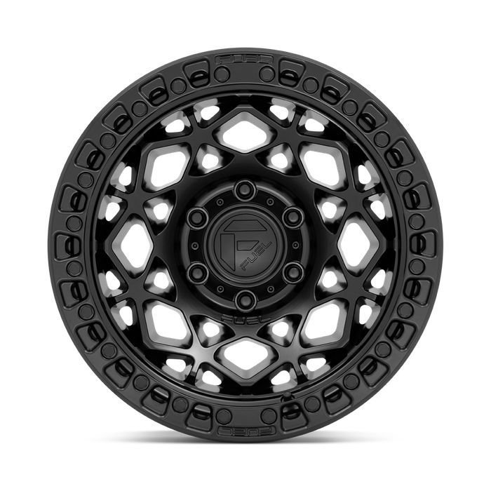 Fuel 1PC D786 UNIT 17X9 -12 5X127/5X5.0 Matte Black With Matte Black Ring