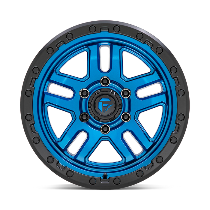 Fuel 1PC D790 AMMO 20X10 -18 5X127/5X5.0 Blue With Black Lip