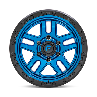 Fuel 1PC D790 AMMO 17X9 -12 5X127/5X5.0 Blue With Black Lip
