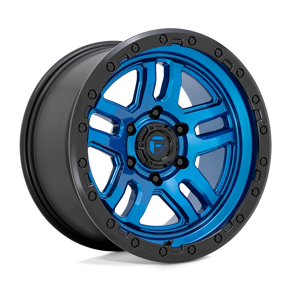 Fuel 1PC D790 AMMO 17X9 -12 6X139.7/6X5.5 Blue With Black Lip