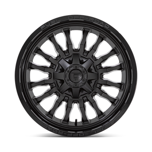 Fuel 1PC D796 ARC 20X9 1 5X139.7/5X150 MATTE BLACK WITH GLOSS BLACK LIP