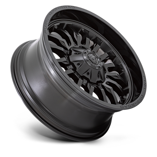 Fuel 1PC D796 ARC 20X9 1 5X139.7/5X150 MATTE BLACK WITH GLOSS BLACK LIP