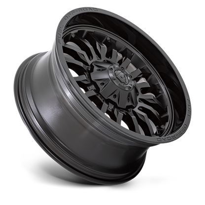 Fuel 1PC D796 ARC 20X9 1 5X139.7/5X150 MATTE BLACK WITH GLOSS BLACK LIP