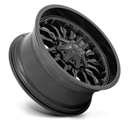 Fuel 1PC D796 ARC 20X9 1 8X180/8X7.1 MATTE BLACK WITH GLOSS BLACK LIP