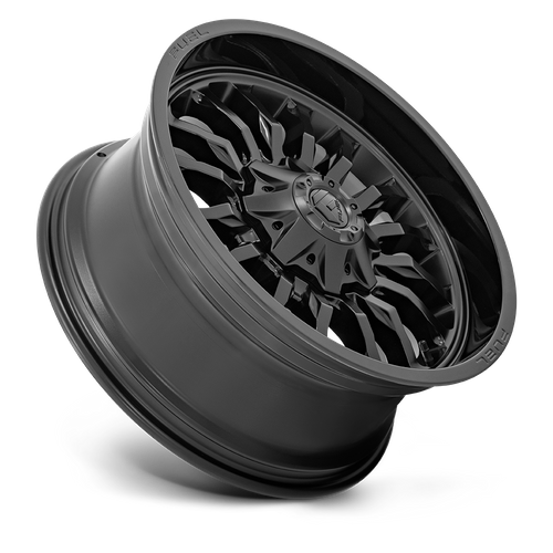 Fuel 1PC D796 ARC 20X9 1 8X165.1 MATTE BLACK WITH GLOSS BLACK LIP