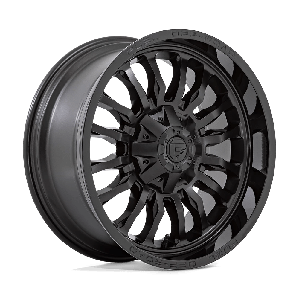 Fuel 1PC D796 ARC 20X9 1 6X135/6X139.7 MATTE BLACK WITH GLOSS BLACK LIP ...