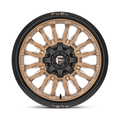 Fuel 1PC D797 ARC 20X9 1 8X165.1 PLATINUM BRONZE WITH BLACK LIP
