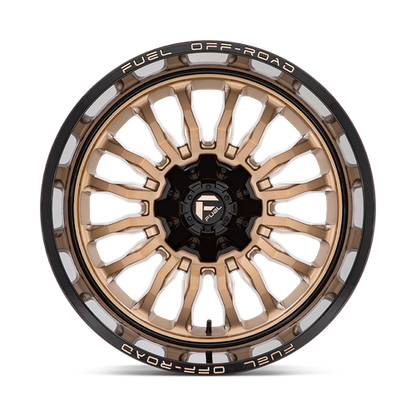 Fuel 1PC D797 ARC 22X12 -44 6X135/6X139.7 PLATINUM BRONZE WITH BLACK LIP