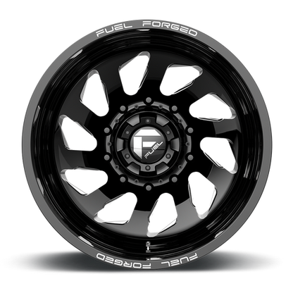 Fuel Mono DD39 FF39D 20X8.25 -202 10X225 GLOSS BLACK MILLED