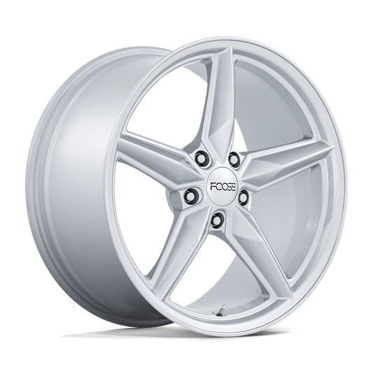 FOOSE 1PC F174 CF8 19X9.5 45 5X120/5X4.72 GLOSS SILVER