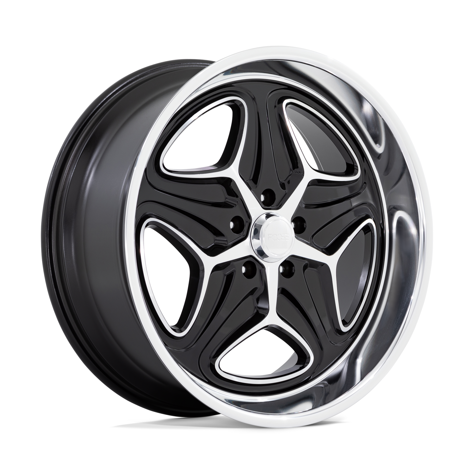 Foose 1PC F171 MERLOT 22X10.5 6 5X127 GLOSS BLACK MACHINED
