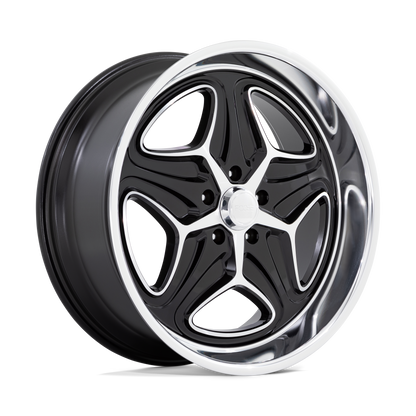 Foose 1PC F171 MERLOT 22X10.5 6 5X127 GLOSS BLACK MACHINED
