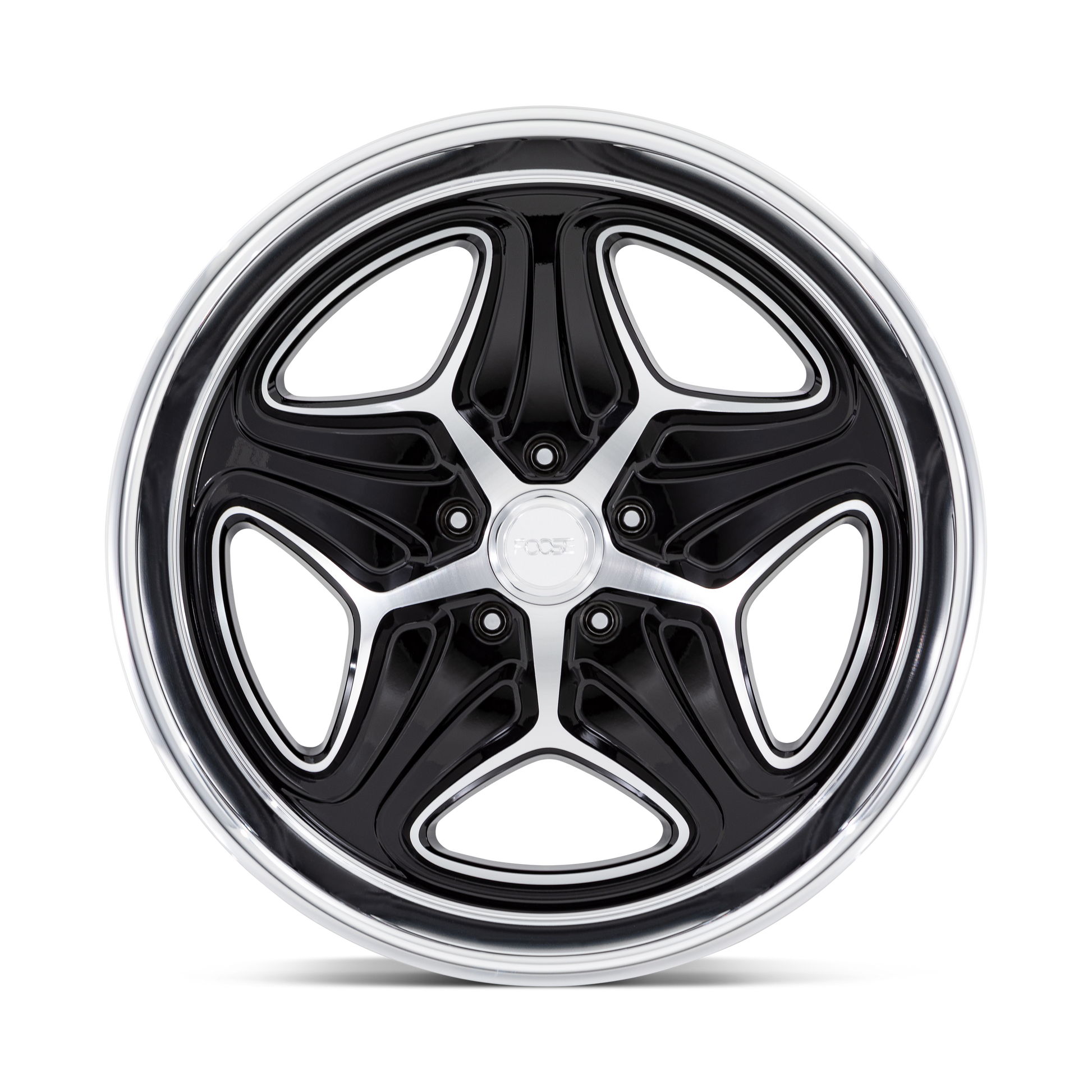 Foose 1PC F171 MERLOT 22X10.5 6 5X127 GLOSS BLACK MACHINED