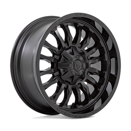 FUEL 1PC D796 ARC 22X10 -18 8X170/8X6.7 MATTE BLACK WITH GLOSS BLACK LIP
