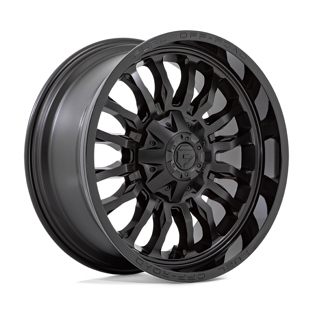FUEL 1PC D796 ARC 20X10 -18 8X165.1 MATTE BLACK WITH GLOSS BLACK LIP