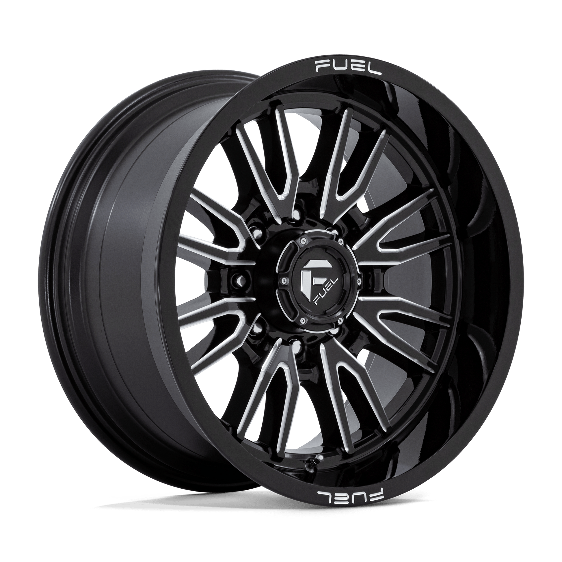 FUEL 1PC D761 CLASH 20X10 -18 8X165.1 GLOSS BLACK MILLED