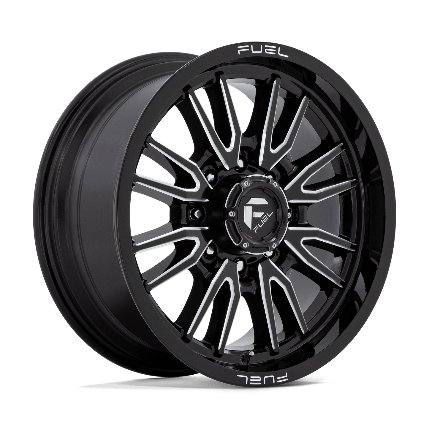 FUEL 1PC D761 CLASH 20X9 20 8X170/8X6.7 GLOSS BLACK MILLED