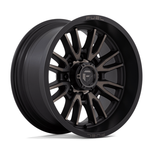 FUEL 1PC D762 CLASH 20X10 -18 8X180/8X7.1 MATTE BLACK DOUBLE DARK TINT