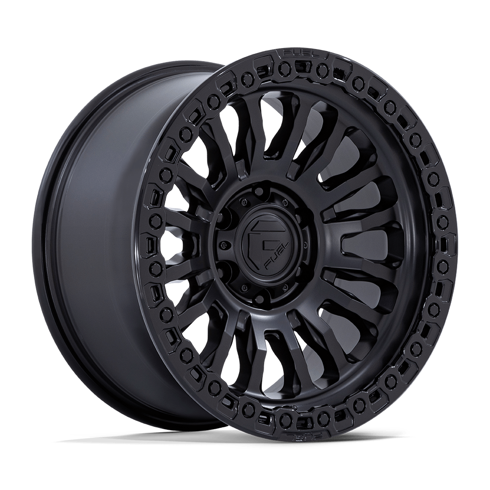FUEL 1PC FC857 RINCON 20X10 -18 6X139.7 MATTE BLACK WITH GLOSS BLACK LIP
